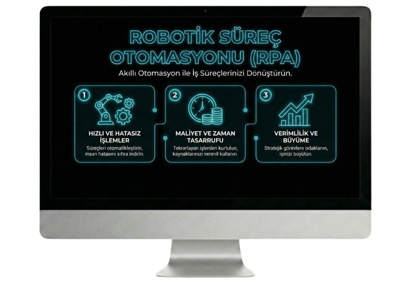 RPA robotik süreç otomasyonu ile tekrarlayan işleri otomatikleştirme